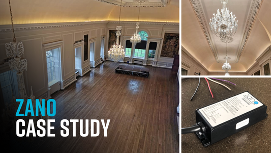 Case study: Chandelier ballroom lighting conversion in Hopetoun House, Edinburgh